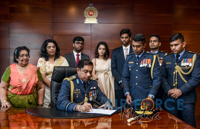 Air Marshal Sudarshana Pathirana Assumes Duties as the 18th Commander of the Sri Lanka Air Force