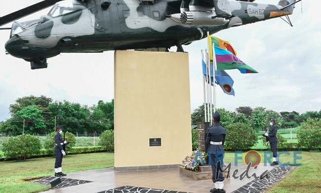NO 9 HELICOPTER SQUADRON HOME OF THE MI-24 ATTACK HELICOPTER CELEBRATES SILVER JUBILEE