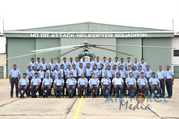 NO 9 HELICOPTER SQUADRON HOME OF THE MI-24 ATTACK HELICOPTER CELEBRATES SILVER JUBILEE