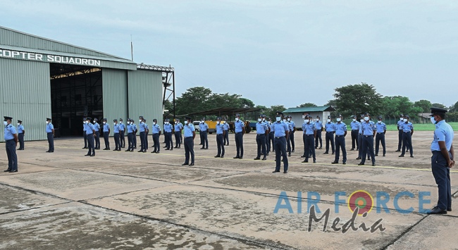NO 9 HELICOPTER SQUADRON HOME OF THE MI-24 ATTACK HELICOPTER CELEBRATES SILVER JUBILEE