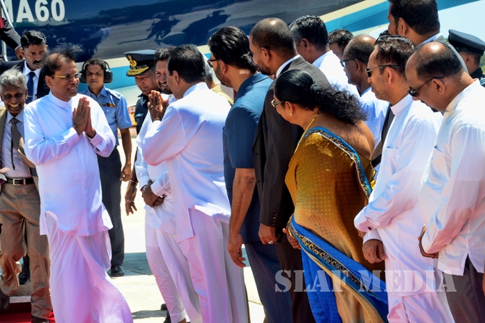 President Maithripala Sirisena Inaugurates Renovated Batticaloa Airport