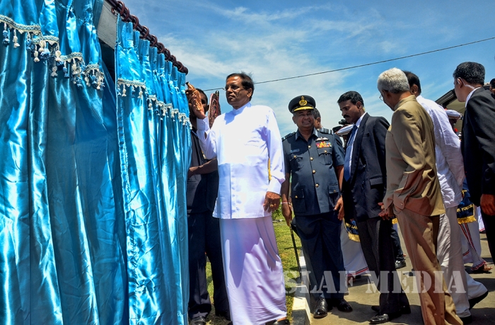 President Maithripala Sirisena Inaugurates Renovated Batticaloa Airport