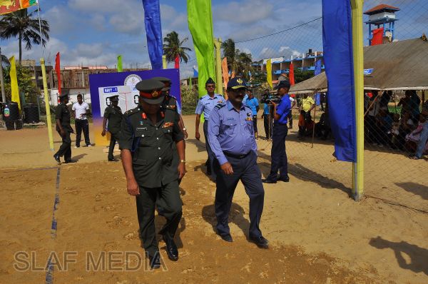 SLAF emerged victorious at the Defence Services Beach Volleyball Championship 2012