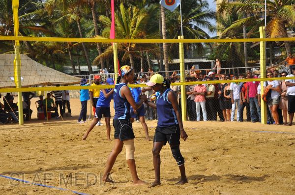 SLAF emerged victorious at the Defence Services Beach Volleyball Championship 2012