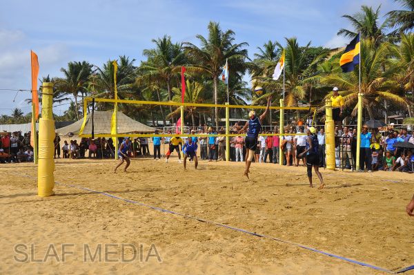 SLAF emerged victorious at the Defence Services Beach Volleyball Championship 2012