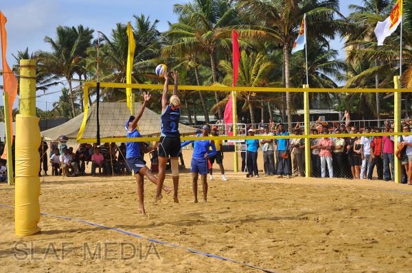SLAF emerged victorious at the Defence Services Beach Volleyball Championship 2012