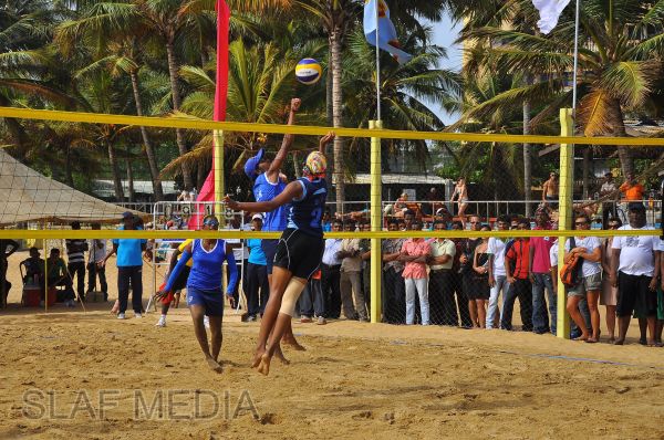 SLAF emerged victorious at the Defence Services Beach Volleyball Championship 2012