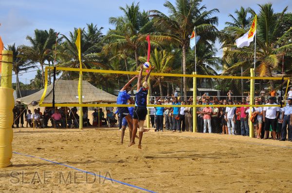 SLAF emerged victorious at the Defence Services Beach Volleyball Championship 2012