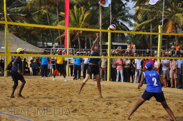 SLAF emerged victorious at the Defence Services Beach Volleyball Championship 2012