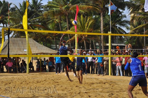 SLAF emerged victorious at the Defence Services Beach Volleyball Championship 2012