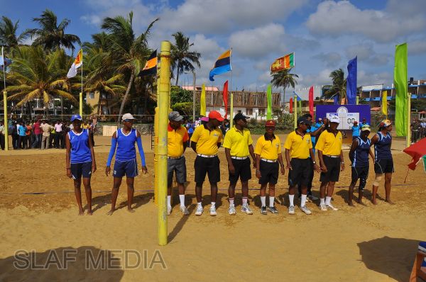 SLAF emerged victorious at the Defence Services Beach Volleyball Championship 2012