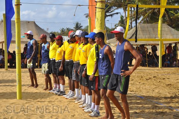 SLAF emerged victorious at the Defence Services Beach Volleyball Championship 2012