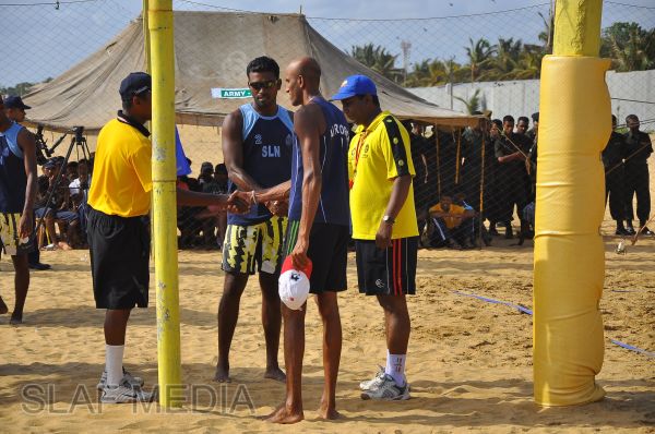 SLAF emerged victorious at the Defence Services Beach Volleyball Championship 2012