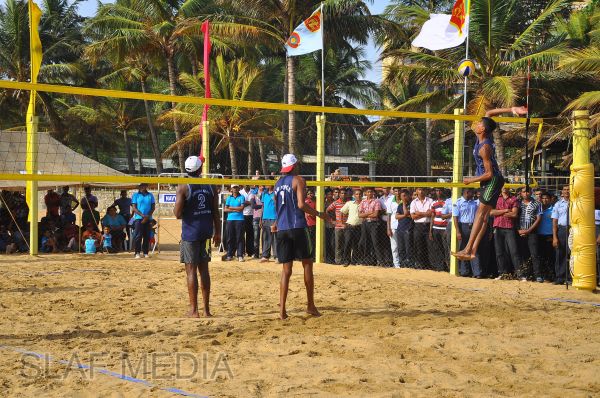 SLAF emerged victorious at the Defence Services Beach Volleyball Championship 2012