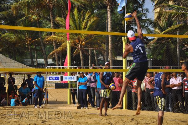 SLAF emerged victorious at the Defence Services Beach Volleyball Championship 2012