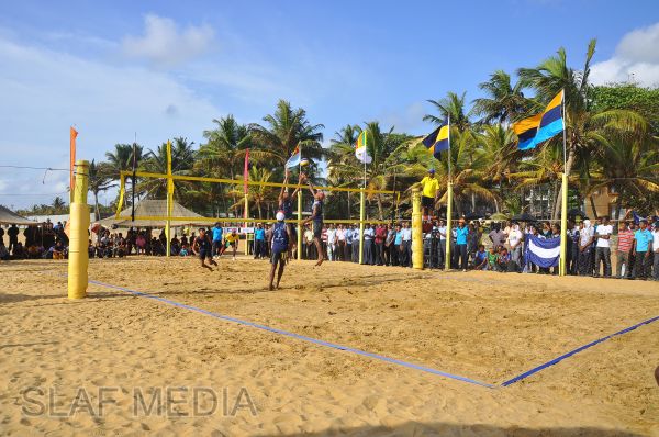 SLAF emerged victorious at the Defence Services Beach Volleyball Championship 2012
