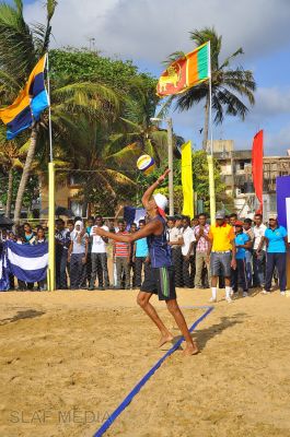 SLAF emerged victorious at the Defence Services Beach Volleyball Championship 2012