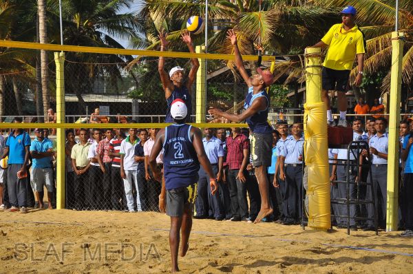 SLAF emerged victorious at the Defence Services Beach Volleyball Championship 2012