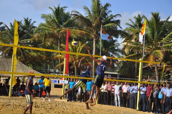 SLAF emerged victorious at the Defence Services Beach Volleyball Championship 2012