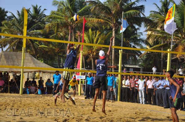 SLAF emerged victorious at the Defence Services Beach Volleyball Championship 2012