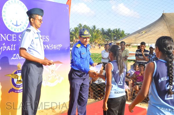 SLAF emerged victorious at the Defence Services Beach Volleyball Championship 2012