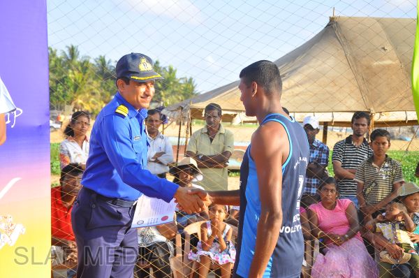 SLAF emerged victorious at the Defence Services Beach Volleyball Championship 2012