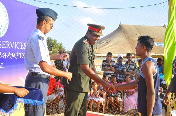 SLAF emerged victorious at the Defence Services Beach Volleyball Championship 2012