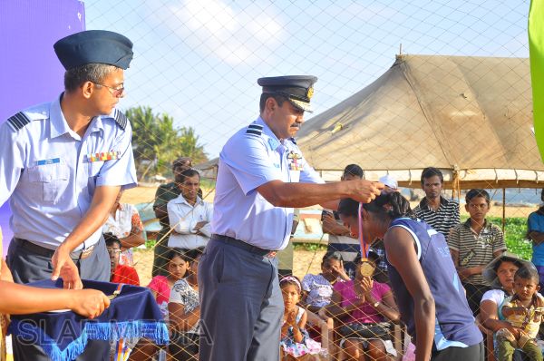 SLAF emerged victorious at the Defence Services Beach Volleyball Championship 2012