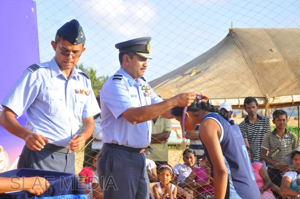 SLAF emerged victorious at the Defence Services Beach Volleyball Championship 2012