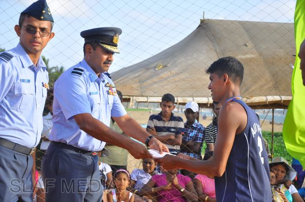 SLAF emerged victorious at the Defence Services Beach Volleyball Championship 2012