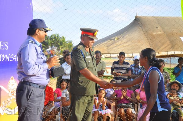 SLAF emerged victorious at the Defence Services Beach Volleyball Championship 2012