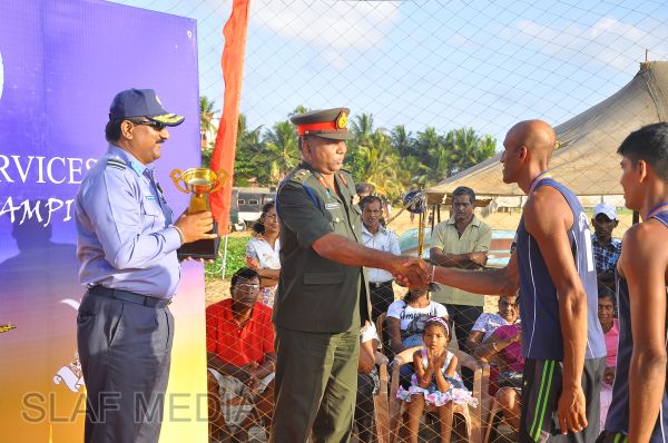 SLAF emerged victorious at the Defence Services Beach Volleyball Championship 2012