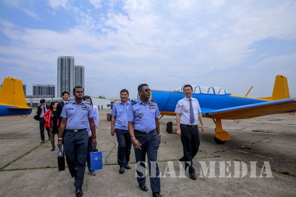 The Commander Accepts Six (6) PT-6 Aircraft from CATIC