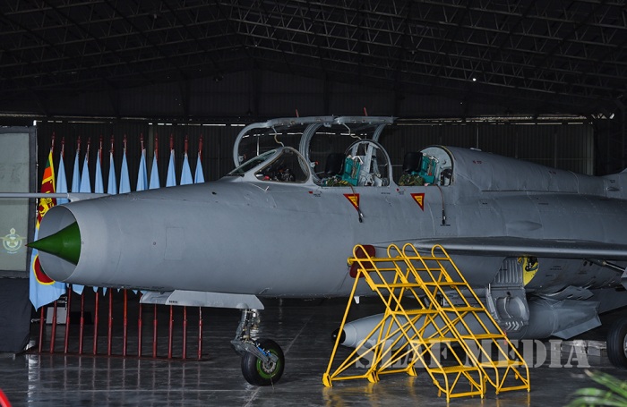 Two F-7 Aircraft Accepted after Overhaul at the SLAF Overhaul Facility