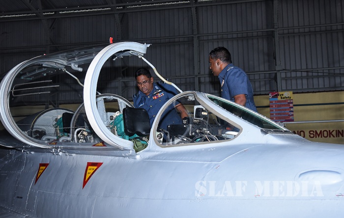 Two F-7 Aircraft Accepted after Overhaul at the SLAF Overhaul Facility