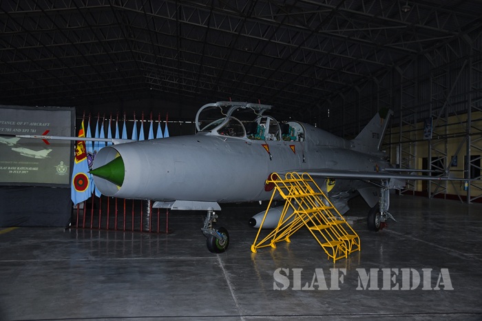 Two F-7 Aircraft Accepted after Overhaul at the SLAF Overhaul Facility