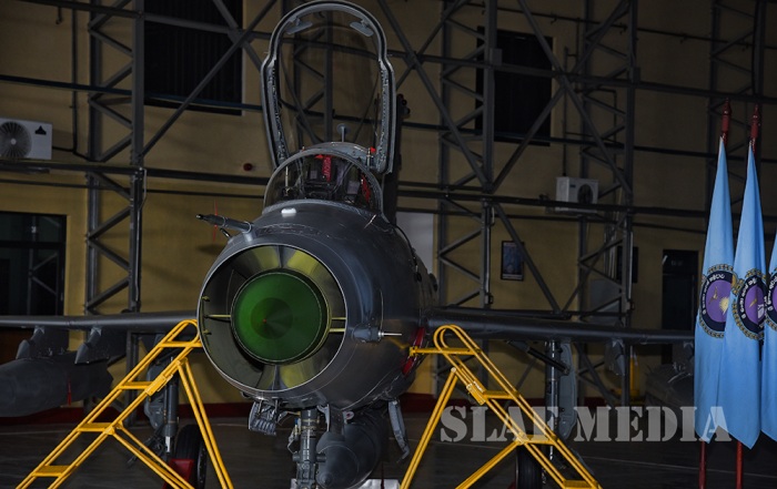 Two F-7 Aircraft Accepted after Overhaul at the SLAF Overhaul Facility