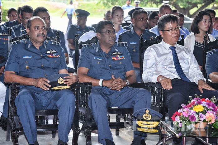 Two F-7 Aircraft Accepted after Overhaul at the SLAF Overhaul Facility