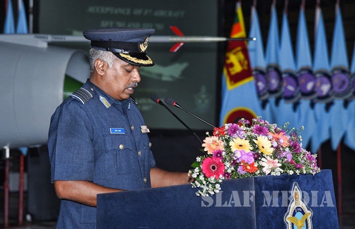 Two F-7 Aircraft Accepted after Overhaul at the SLAF Overhaul Facility
