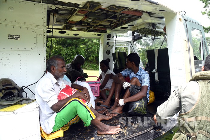 SLAF Assists flood-affected countrymen