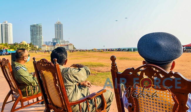 SLAF TOGETHER WITH THE INDIAN AIR FORCE GEAR UP FOR CELEBRATORY AIR SHOW AT GALLE FACE GREEN