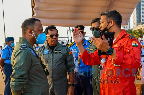 SLAF TOGETHER WITH THE INDIAN AIR FORCE GEAR UP FOR CELEBRATORY AIR SHOW AT GALLE FACE GREEN