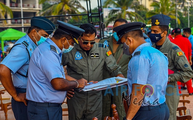 SLAF TOGETHER WITH THE INDIAN AIR FORCE GEAR UP FOR CELEBRATORY AIR SHOW AT GALLE FACE GREEN