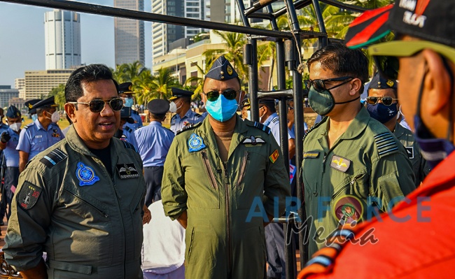 SLAF TOGETHER WITH THE INDIAN AIR FORCE GEAR UP FOR CELEBRATORY AIR SHOW AT GALLE FACE GREEN
