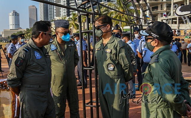 SLAF TOGETHER WITH THE INDIAN AIR FORCE GEAR UP FOR CELEBRATORY AIR SHOW AT GALLE FACE GREEN