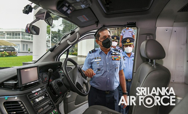 JAPAN LANKA FRIENDSHIP ASSOCIATION DONATE 2 FIRE VEHICLES AND AN AMBULANCE TO THE SLAF