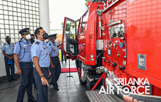 JAPAN LANKA FRIENDSHIP ASSOCIATION DONATE 2 FIRE VEHICLES AND AN AMBULANCE TO THE SLAF