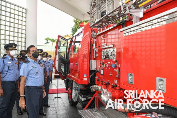 JAPAN LANKA FRIENDSHIP ASSOCIATION DONATE 2 FIRE VEHICLES AND AN AMBULANCE TO THE SLAF