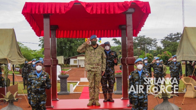MEDAL AWARDING CEREMONY OF 6TH SRI LANKAN AVIATION CONTINGENT IN CENTRAL AFRICA