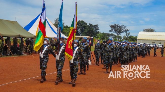 MEDAL AWARDING CEREMONY OF 6TH SRI LANKAN AVIATION CONTINGENT IN CENTRAL AFRICA